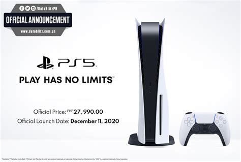 Sony Announces PS5 Official Philippine Launch Date and Price.